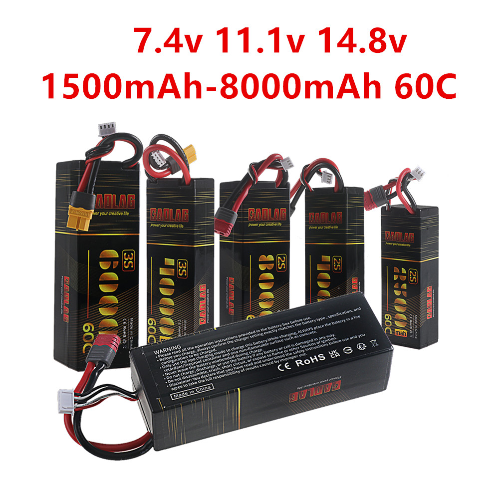 4S Lipo Battery 14.8V 6000Mah - 2S 3S 4S Lipo Batterij 2500mah
