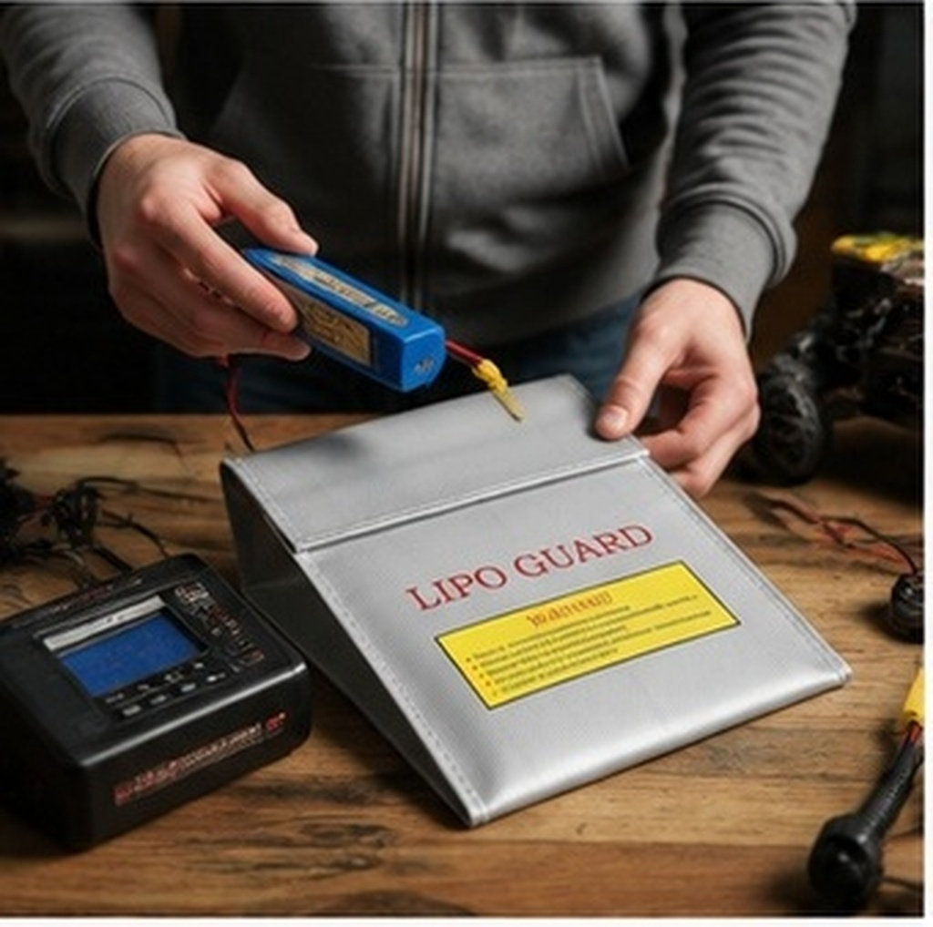 Lipo Battery Fireproof Safety Charge Box - Rc Lipo Batterij Vuurvaste Veiligheidsbescherming Oplaadzak