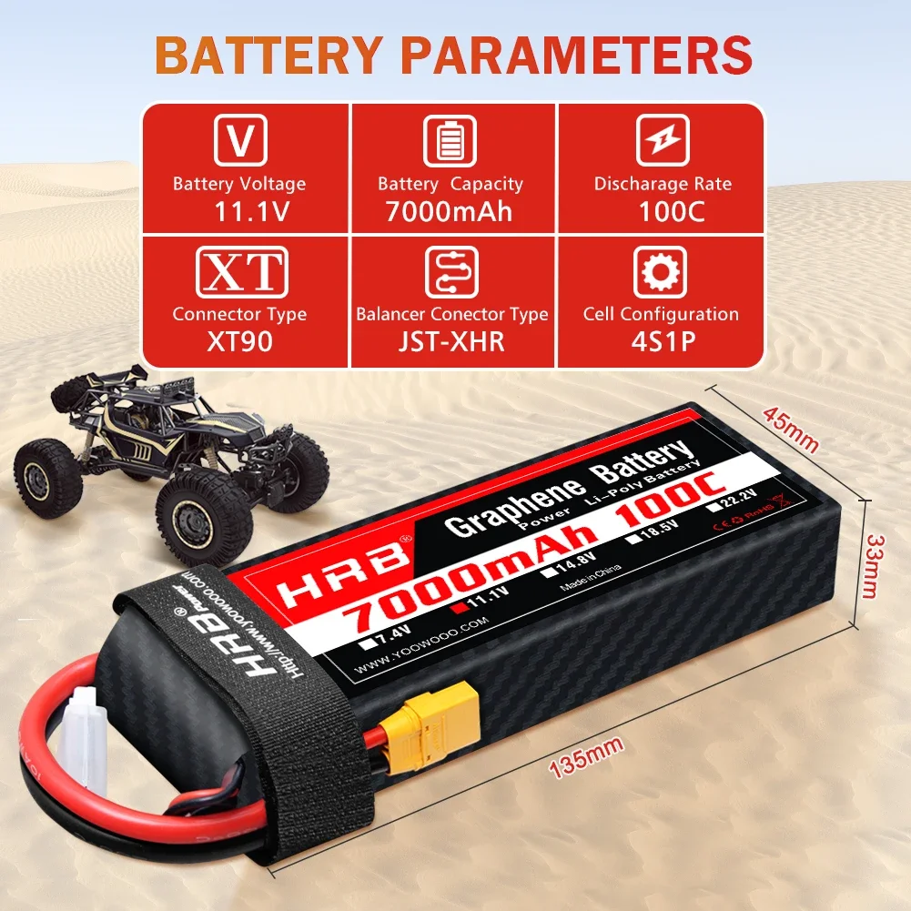 Grafeen Batterij 2S 3S 4S 6S R - 4S Lipo Battery 14.8V 6000Mah recensie en prijs