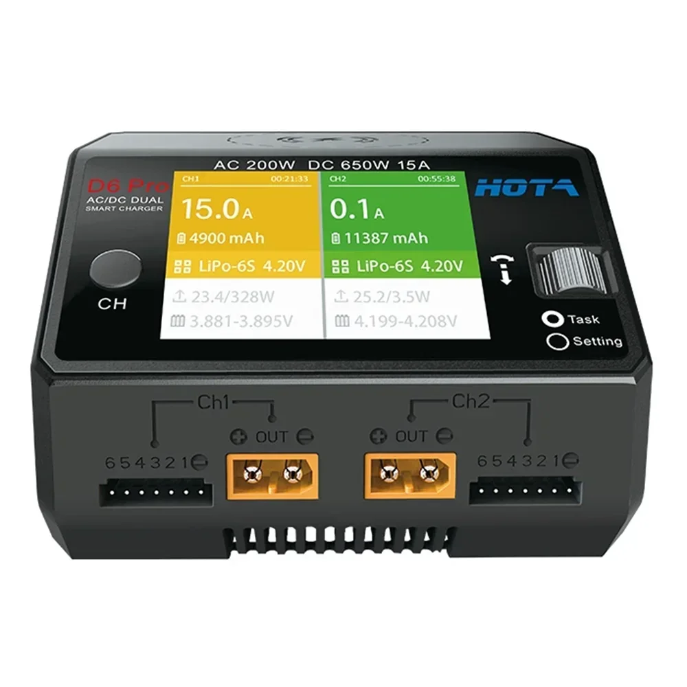 HOTA D6 Pro Dual Channel Smart - Hota D6 Pro Dual Lipo Charger recensie en prijs