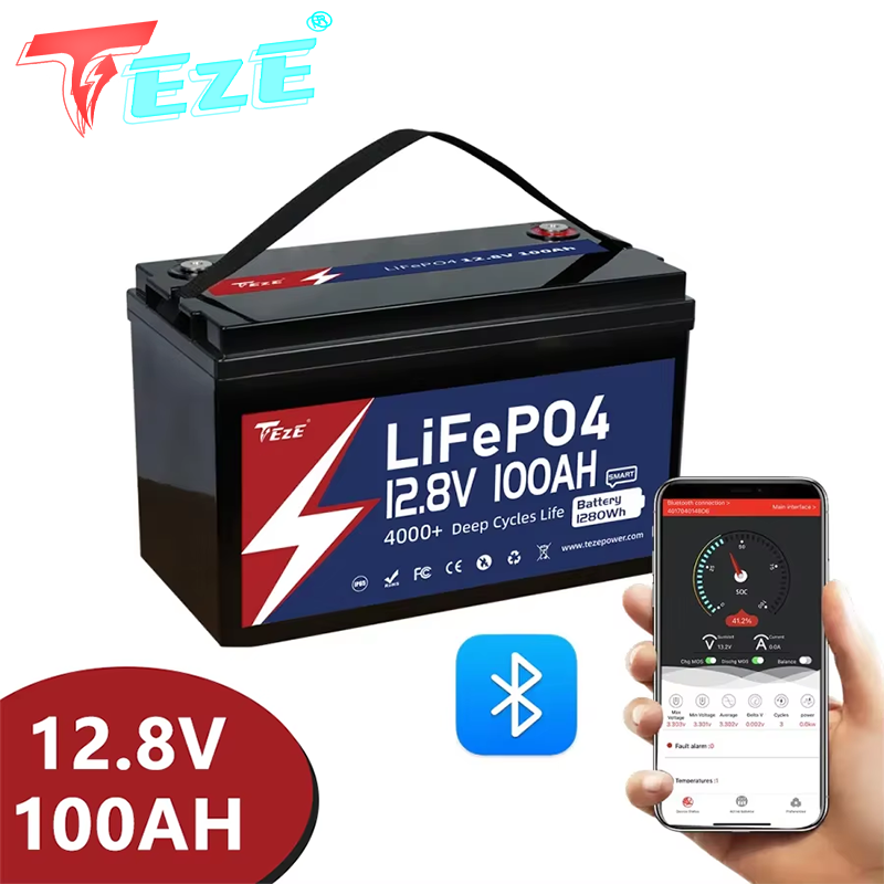 8000 Cyclus 12V 24V Lifepo4 Ba - Lifepo4 12V 100Ah Bms Bluetooth recensie en prijs